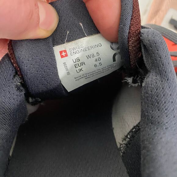 On Running Cloud Stratus Sneakers Shoes Pink White Red Active Gym Women's 8.5 - Picture 6 of 11